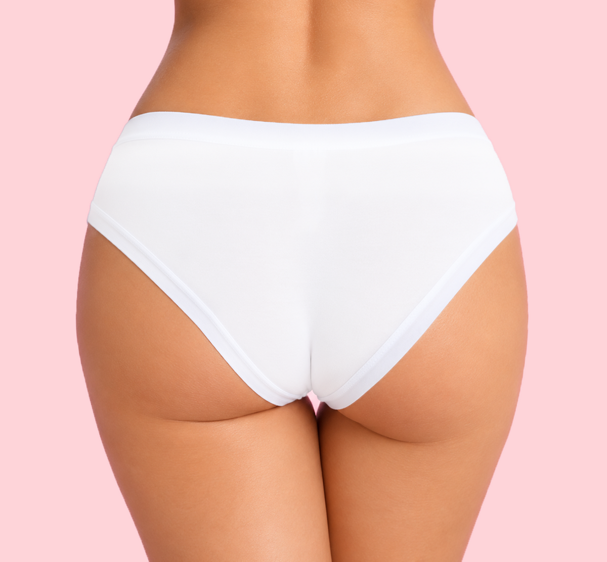 Bikini de Algodón con Elástico en la Cintura