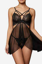 Babydoll con Tiras Cruzadas