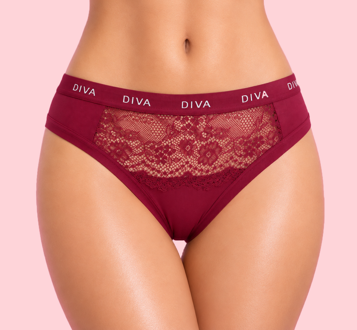 Bikini con Elástico y Encaje